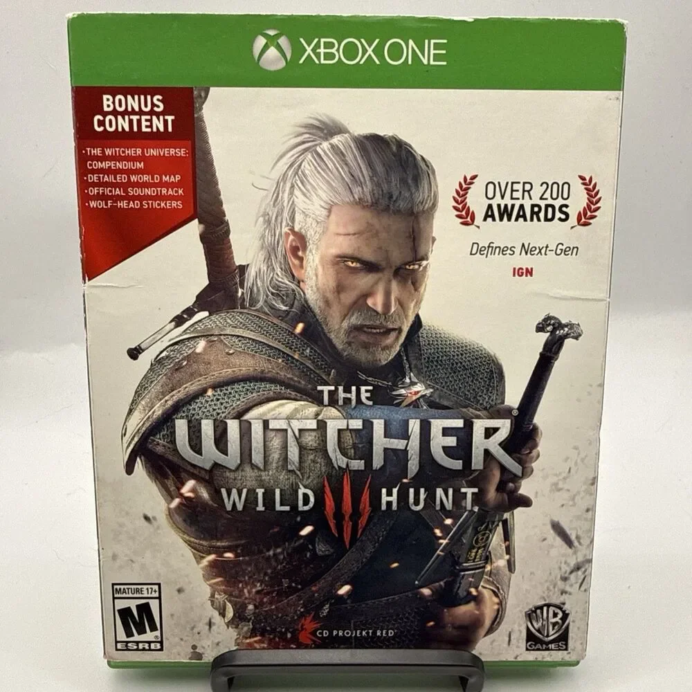 The Witcher 3 Wild Hunt Microsoft Xbox One TESTED With Slipcover